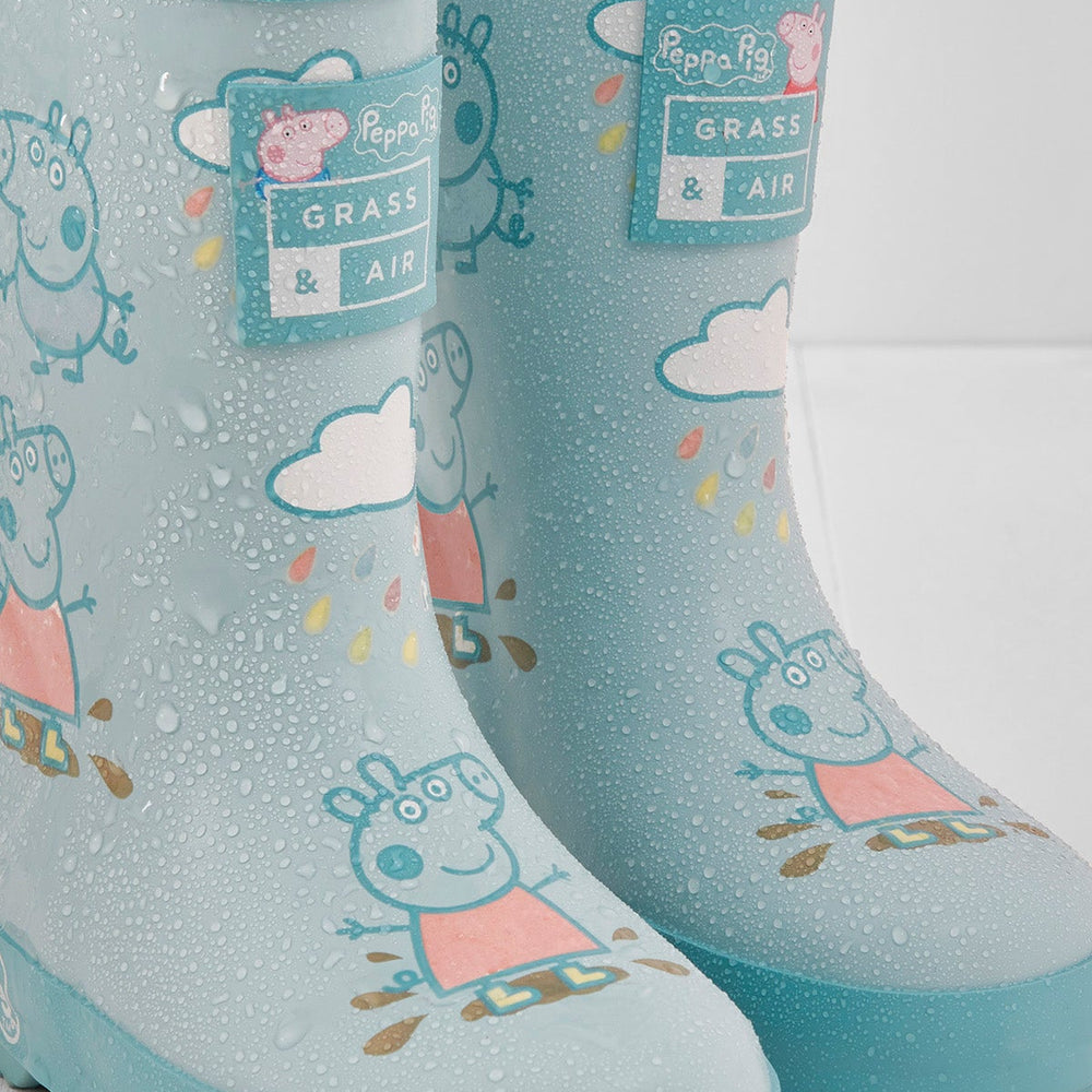 Grass & Air - Peppa Pig - Blue colour changing wellies - Little Bigheads