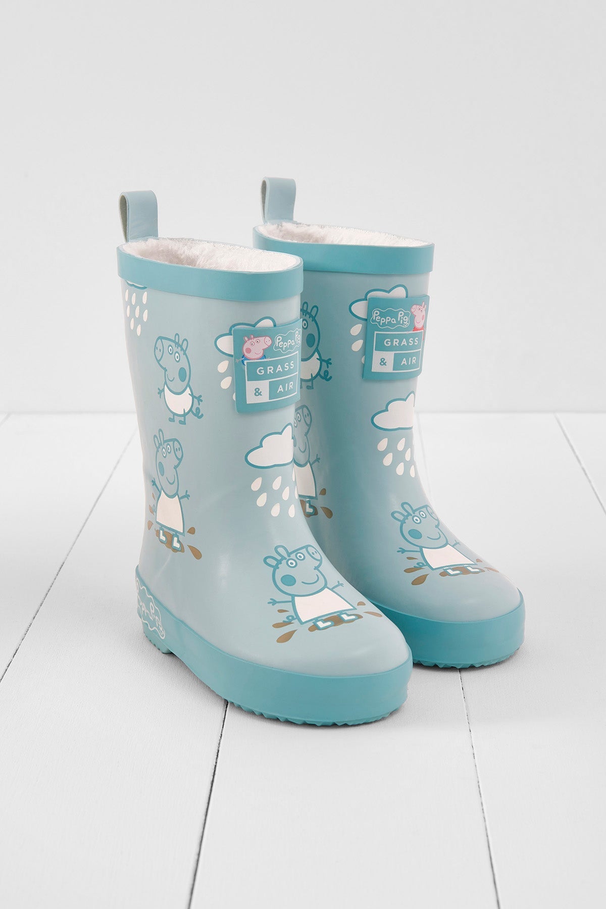 Grass & Air - Peppa Pig - Blue colour changing wellies - Little Bigheads