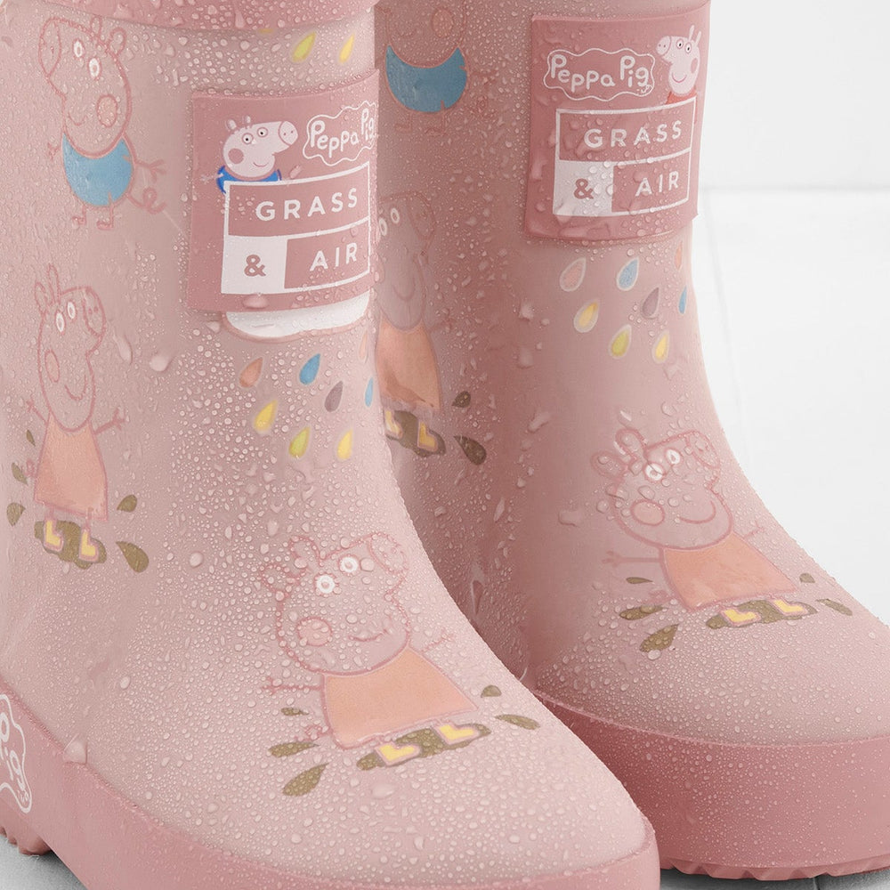 
                  
                    Grass & Air - Peppa Pig - Pink colour changing wellies - Little Bigheads
                  
                