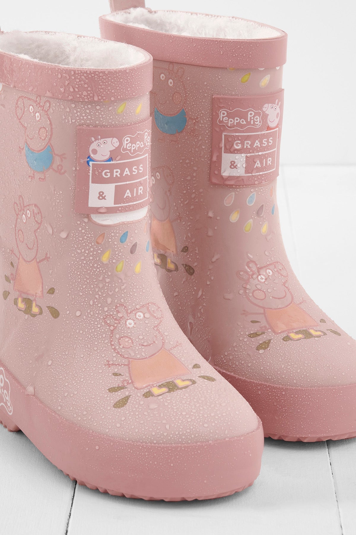 Grass & Air - Peppa Pig - Pink colour changing wellies - Little Bigheads