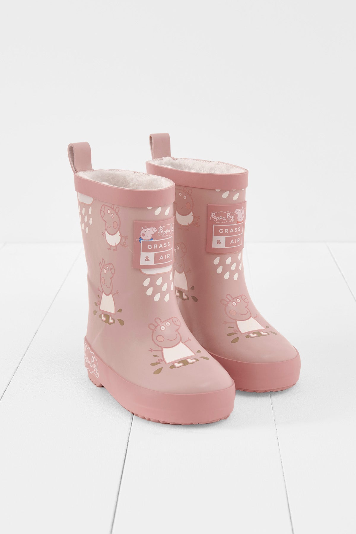 Grass & Air - Peppa Pig - Pink colour changing wellies - Little Bigheads