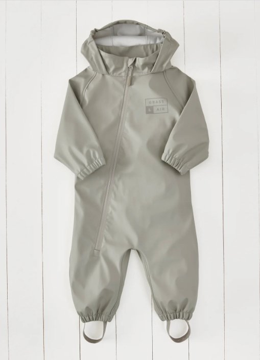 Grass & Air Puddle suit - Geothermal Grey - Little Bigheads