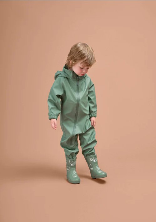 
                  
                    Grass & Air Puddle suit - Khaki - Little Bigheads
                  
                