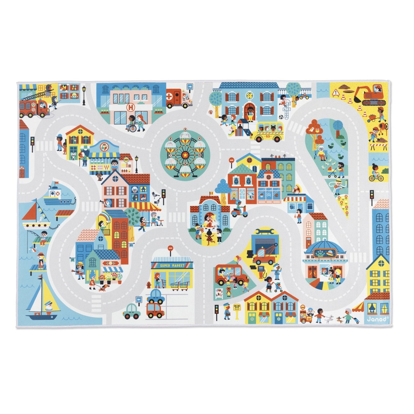 Janod city children's play mat 