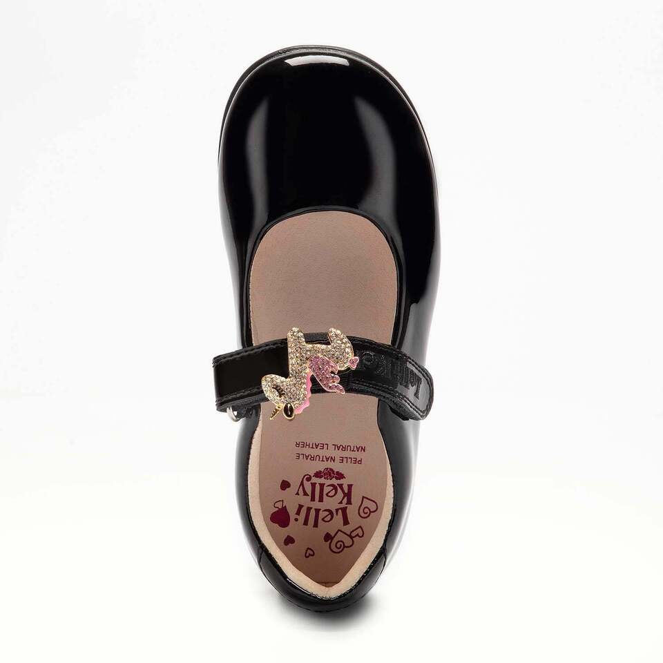 Lelli Kelly Bliss Black Patent F Width - Little Bigheads