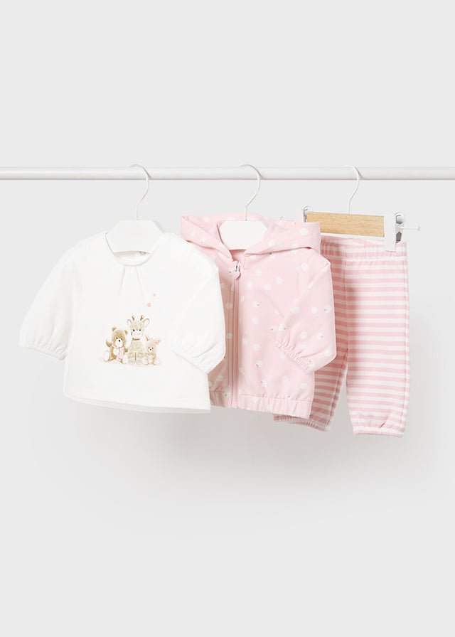 
                  
                    Mayoral - Baby Rose Jacquard tracksuit - Little Bigheads
                  
                