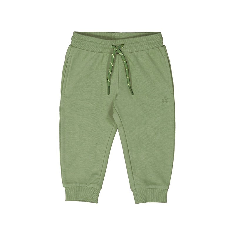 Mayoral | Basic cuffed fleece trousers - Sage - Little Bigheads