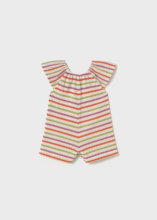 
                  
                    Mayoral | Carrot Stripe Romper - Little Bigheads
                  
                