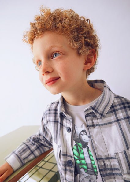Mayoral | Checked Overshirt - Little Bigheads