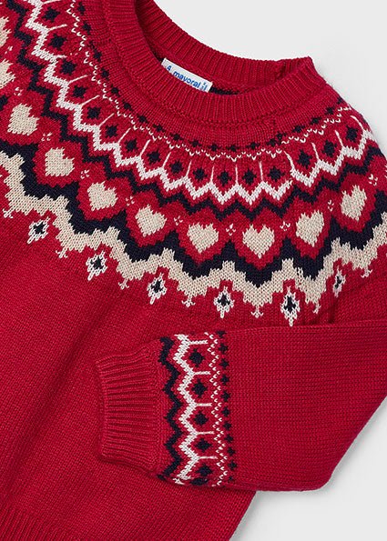 
                  
                    Mayoral - Cherry Jacquard Jumper - Little Bigheads
                  
                