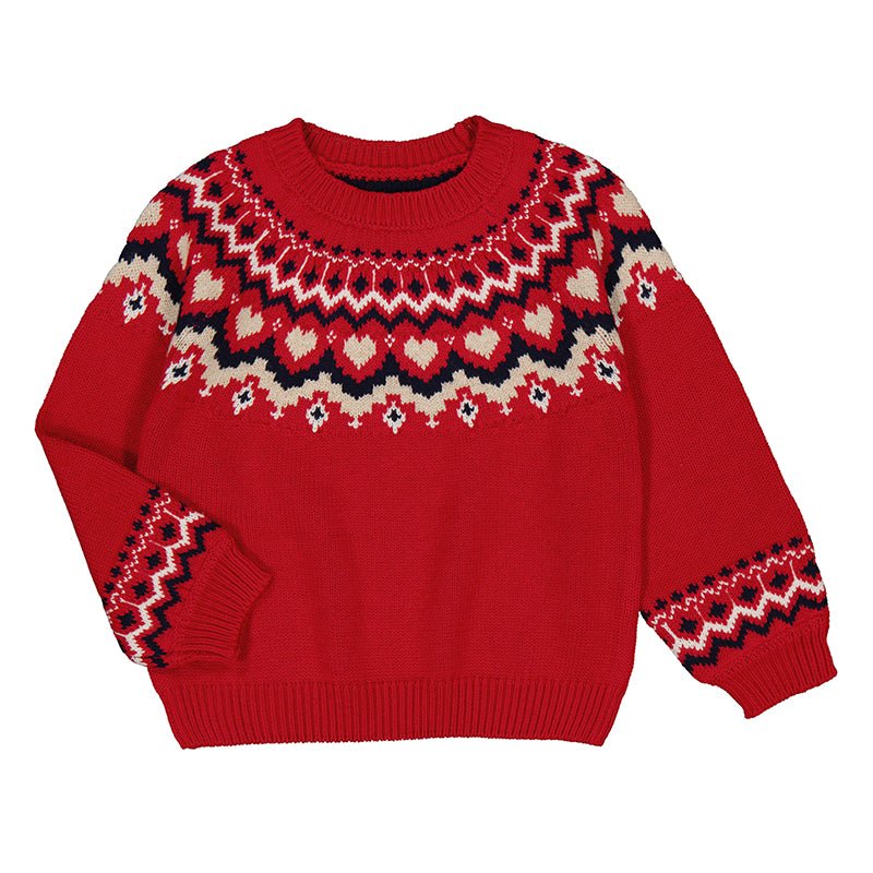 
                  
                    Mayoral - Cherry Jacquard Jumper - Little Bigheads
                  
                