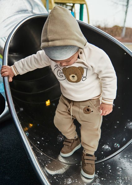 Mayoral | Fleece trousers - Latte - Little Bigheads