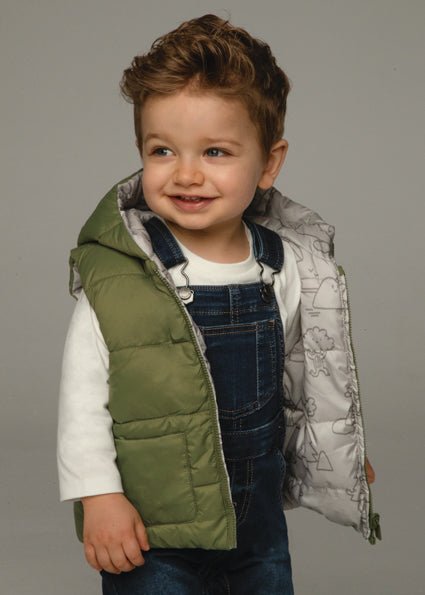 
                  
                    Mayoral - Forest green Reversible vest - Little Bigheads
                  
                