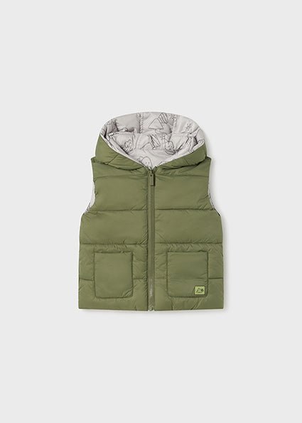 Mayoral - Forest green Reversible vest - Little Bigheads