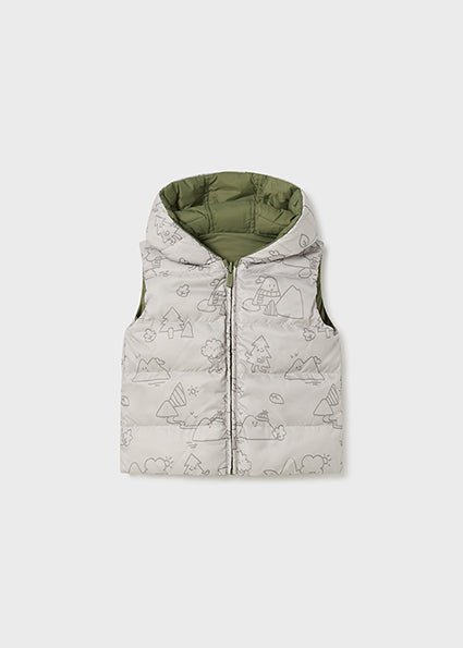 Mayoral - Forest green Reversible vest - Little Bigheads