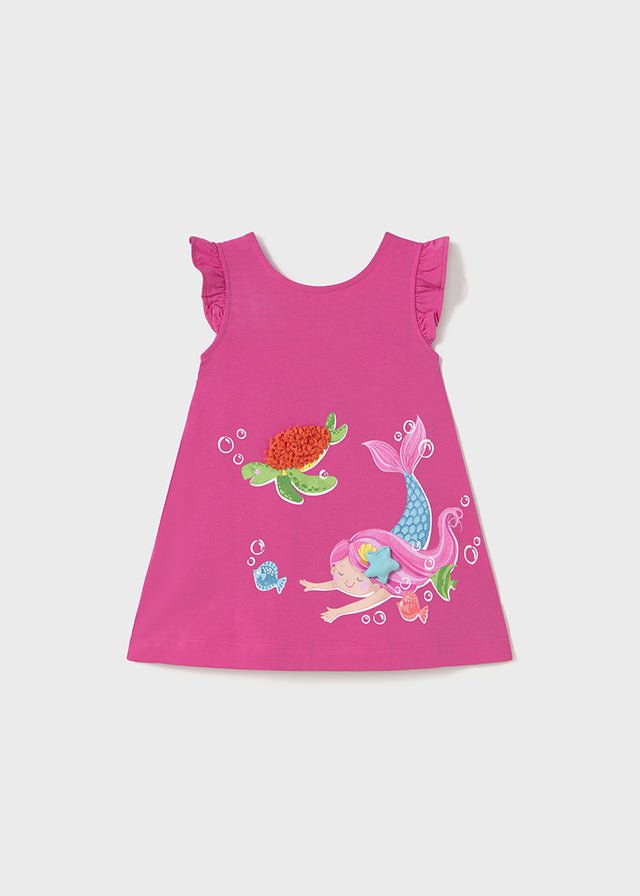 
                  
                    Mayoral | Fuchsia Mermaid Printed Dress - Little Bigheads
                  
                