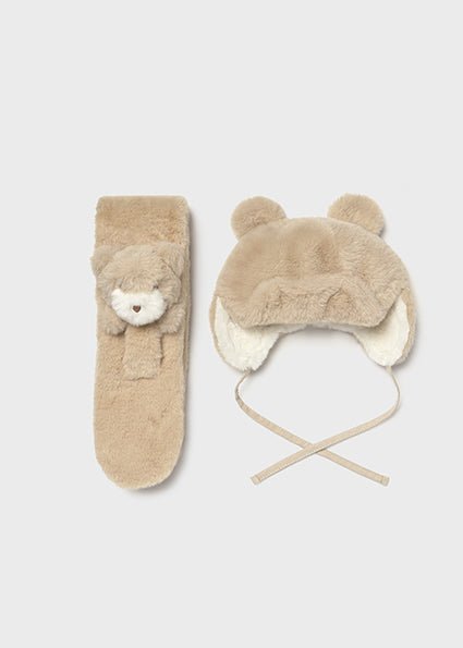 Mayoral | Fur Hat & Scarf Set - Little Bigheads