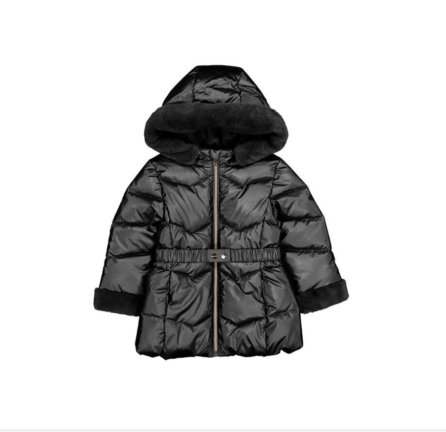 Mayoral | Glossy Coat - Black - Little Bigheads