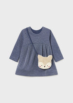 Mayoral - Indigo Dress with bag - Little Bigheads