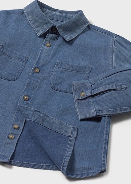 Mayoral | Long sleeve denim shirt - Little Bigheads