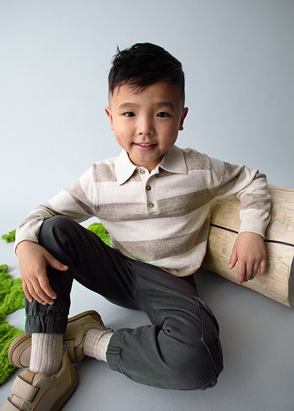 Mayoral | Long sleeve knit polo - Little Bigheads
