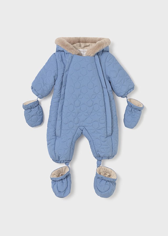 Mayoral | Microfiber Snowsuit - Blue - Little Bigheads