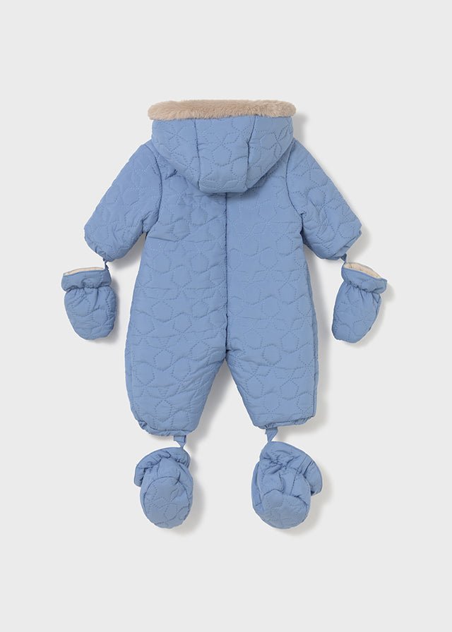 Mayoral | Microfiber Snowsuit - Blue - Little Bigheads