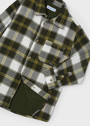 Mayoral - Moss Checked Overshirt - Little Bigheads