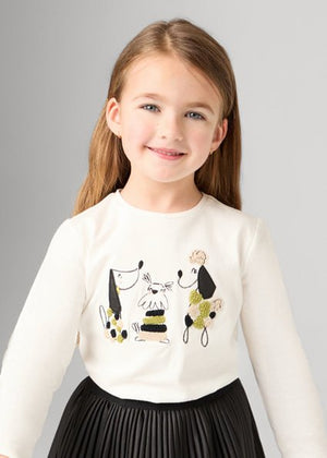 Mayoral - Natur/Citr Long Sleeve Top - Little Bigheads