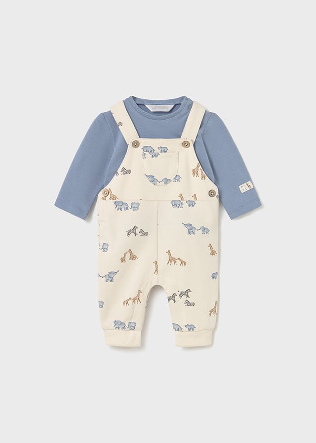 Mayoral | Printed Dungaree Set - Blue bell - Little Bigheads