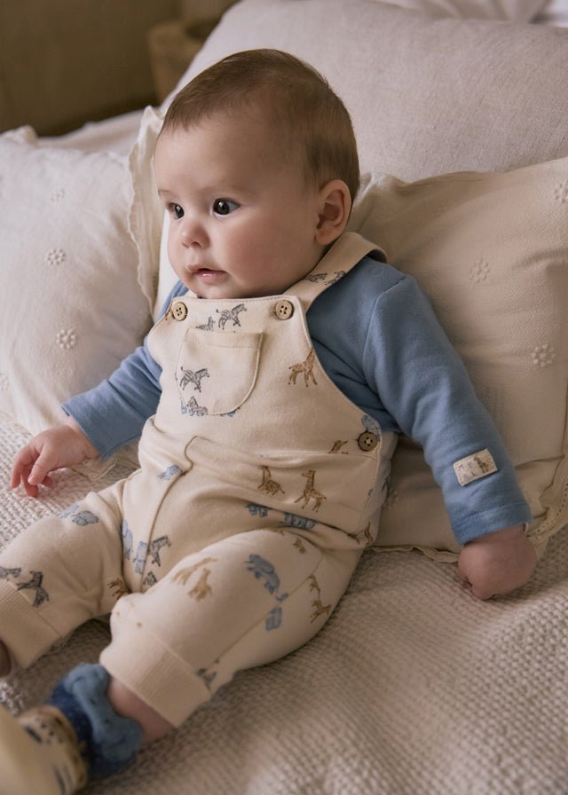 Mayoral | Printed Dungaree Set - Blue bell - Little Bigheads