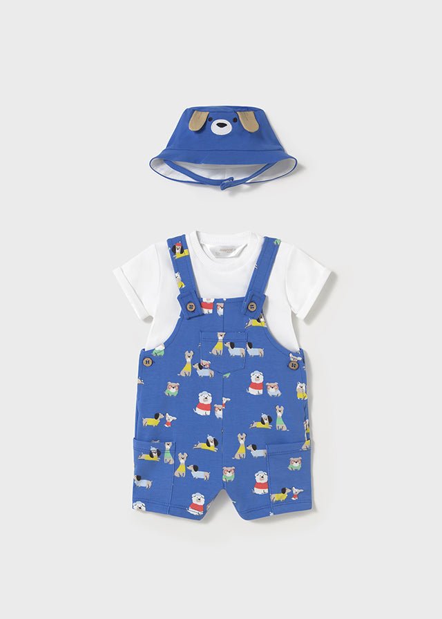 Mayoral | Short Dungarees Set With Hat - Little Bigheads