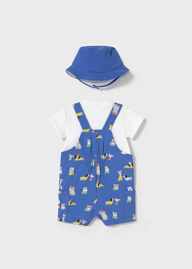 Mayoral | Short Dungarees Set With Hat - Little Bigheads