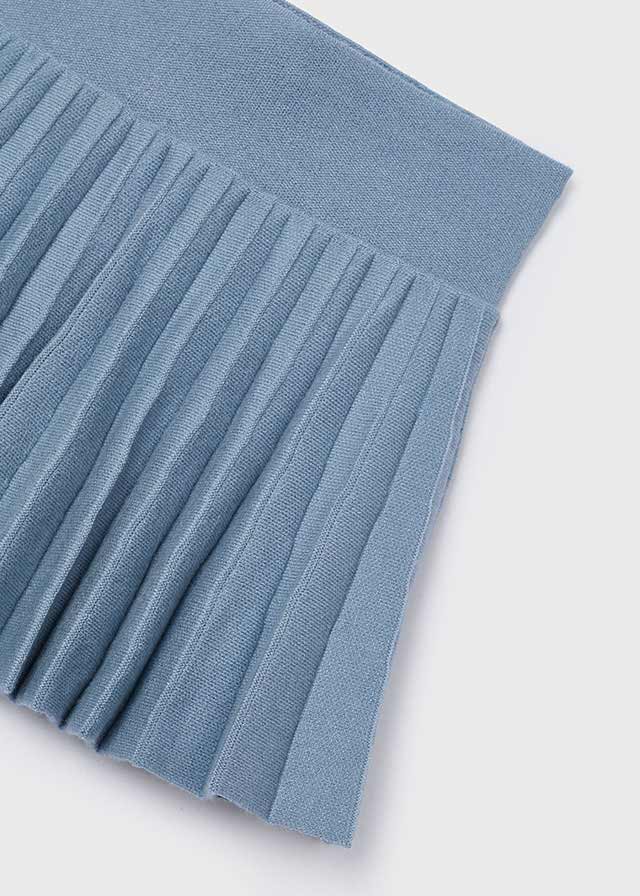 Mayoral - Sky blue knit pleated skirt - Little Bigheads