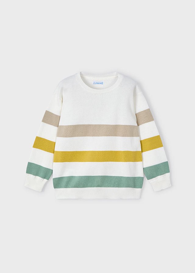 
                  
                    Mayoral | Stripes Jumper Laurel & Gold - Little Bigheads
                  
                