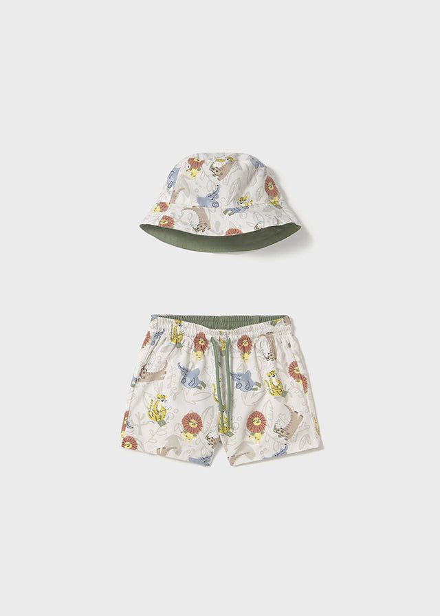 Mayoral | Swim Shorts With Bucket Hat - Little Bigheads