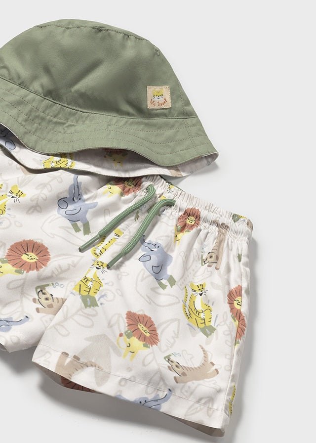 Mayoral | Swim Shorts With Bucket Hat - Little Bigheads