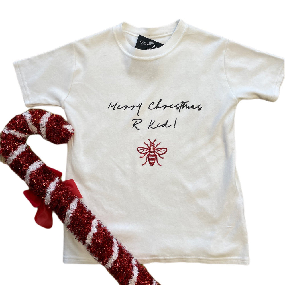 Merry Christmas R Kid T shirt - Little Bigheads