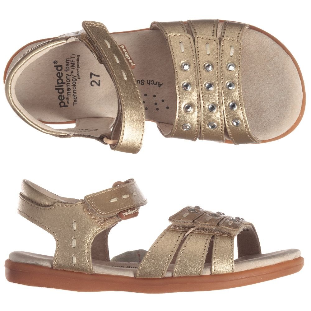 Pediped Lynn Sandal Gold - Little Bigheads