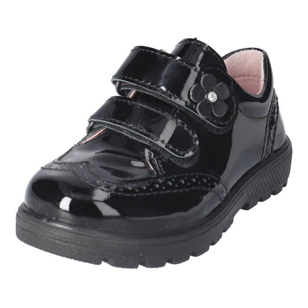 Ricosta Avery black brogue style school shoe