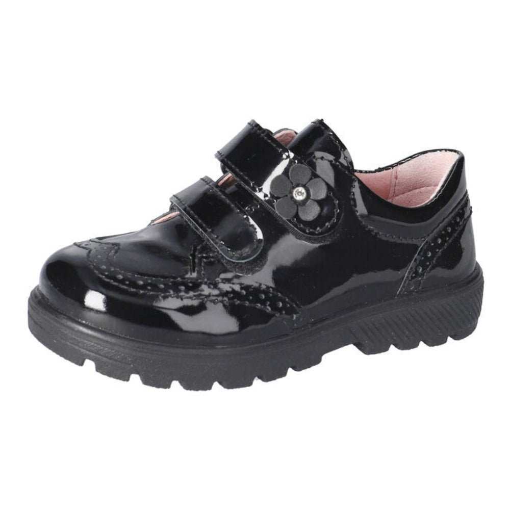 Ricosta Avery black brogue style school shoe