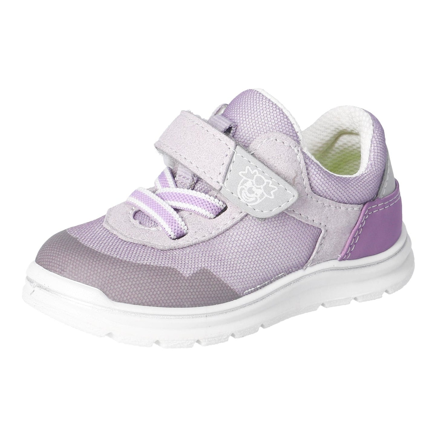 Ricosta Pepino FLIXY Misty (purple, grey and white) vegan kids’ sneaker with Velcro and elastic laces

