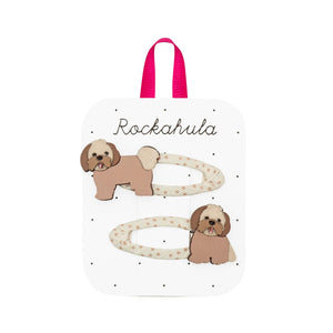 Rockahula hair clips - Dolly Dog - Little Bigheads