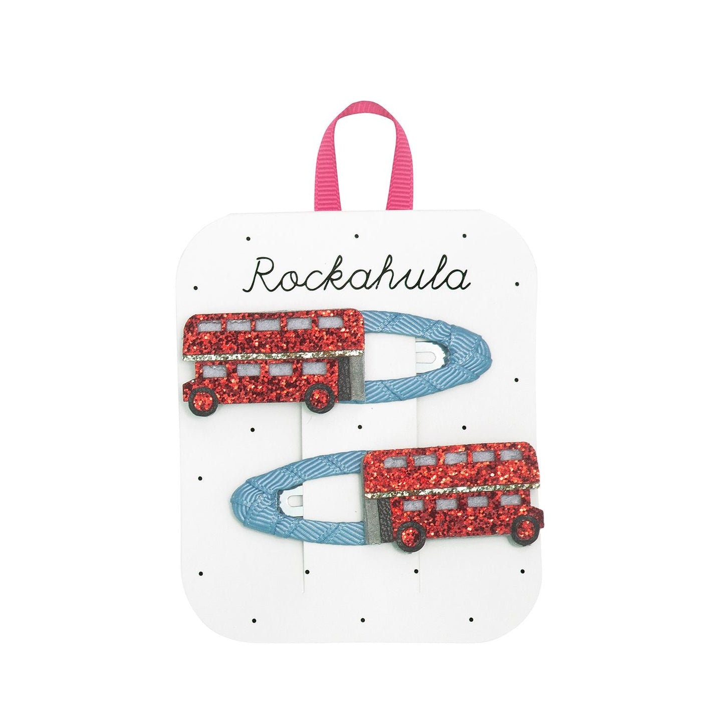 Rockahula hair clips - London Bus - Little Bigheads