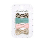 Rockahula - Leopard Love Mini Bow Clips - Little Bigheads