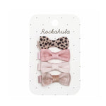 Rockahula Mini Bow Clips Set - Leopard - Little Bigheads