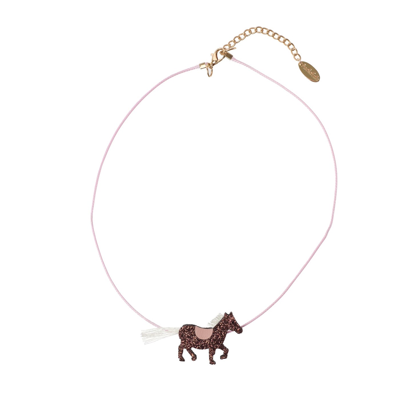 Rockahula peggy pony necklace with glitter pony detail. part f a set