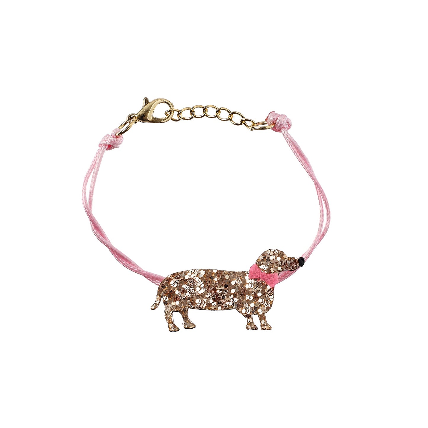 Rockahula sausage dog glitter bracelet, as part of a the sausage dog gift set.