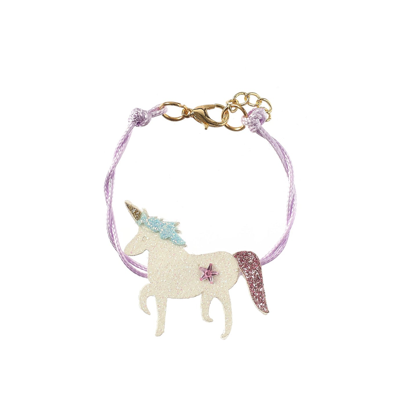 Rockahula unicorn bracelet as part of a gift set, on a white background.