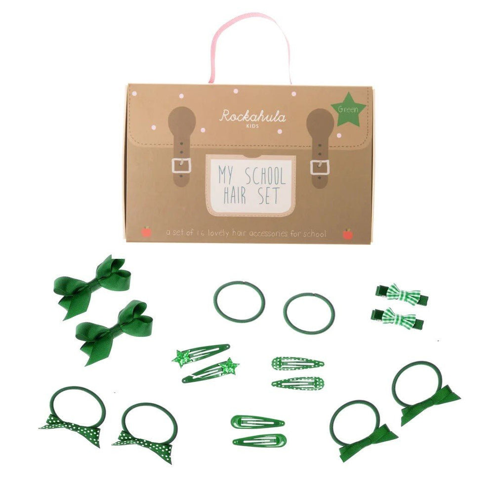 Rockahula - My School Hair Set - Green - Little Bigheads